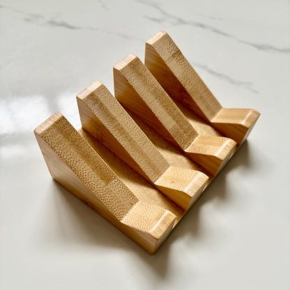 Bamboo Peaked Soap Dish